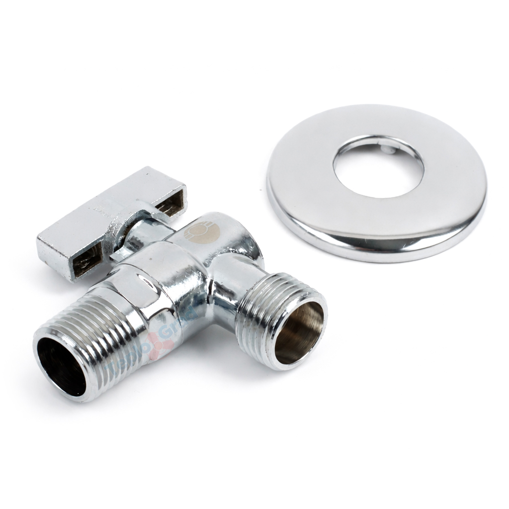 Кран шаровой угловой Valfex 1/2 НН для бытовой техники