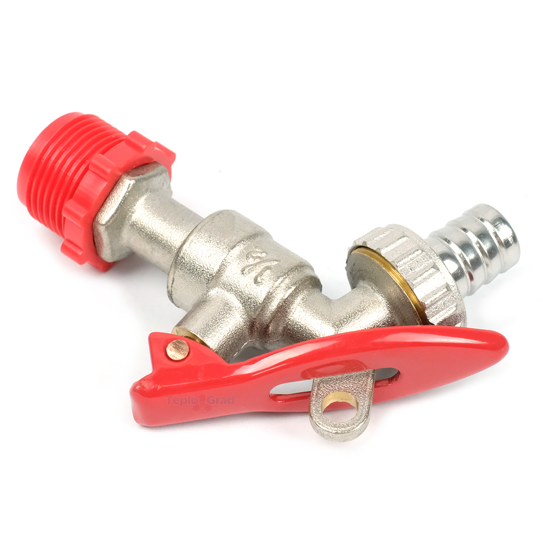 Кран шаровый водоразборный TIM 1/2 со штуцером под замок