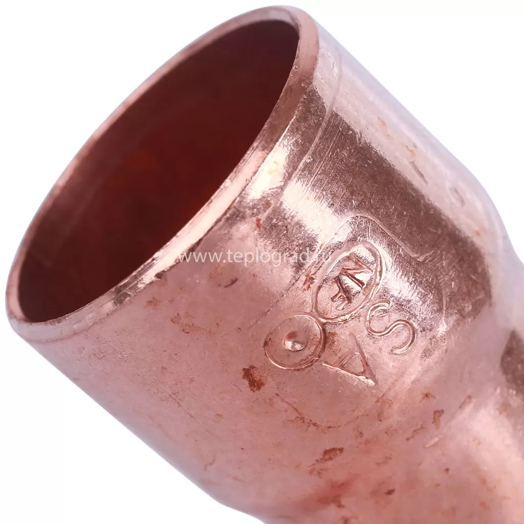 Отвод 45° 22 ВП-НП Sanha 5040, для медных труб под пайку 1504022