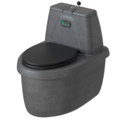 Торфяной туалет Rostok Comfort черный гранит (биотуалет)