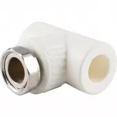 Тройник комбинированный с накидной гайкой Kalde 20х3/4