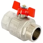 Кран шаровой Uni-fitt Etalon НВ 1 1/4, ручка бабочка