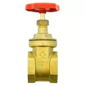 Задвижка клиновидная Uni-Fitt ВВ 1 1/2 латунная PN20