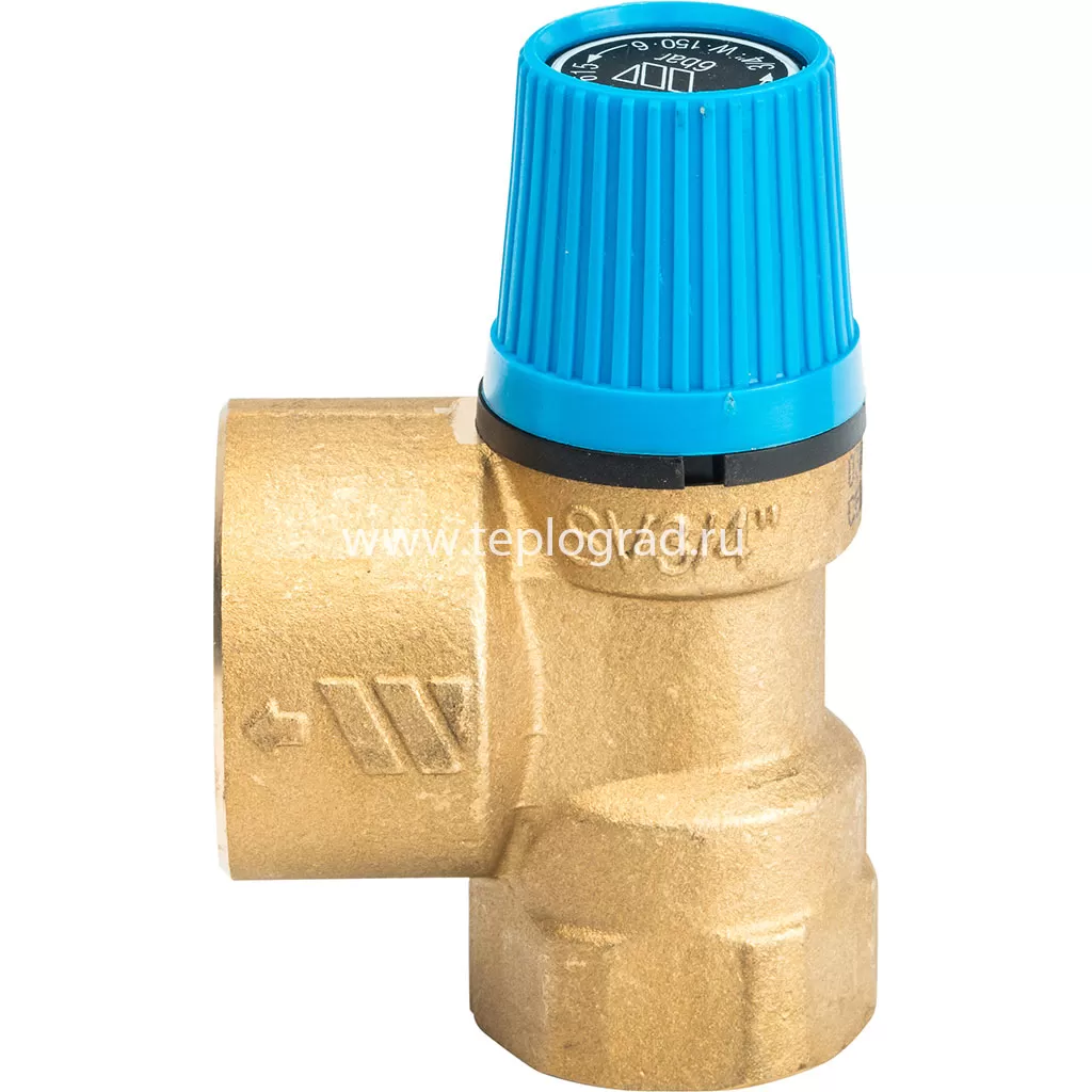 Предохранительный клапан Watts SVW 6-3/4, 6 бар для системы водоснабжения