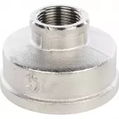 Муфта переходная 2x3/4 ВВ никелированная Stout