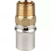 Переходник с наружной резьбой прессовой Stout 1/2 x 20 Переходник с наружной резьбой прессовой Stout 1/2 x 20