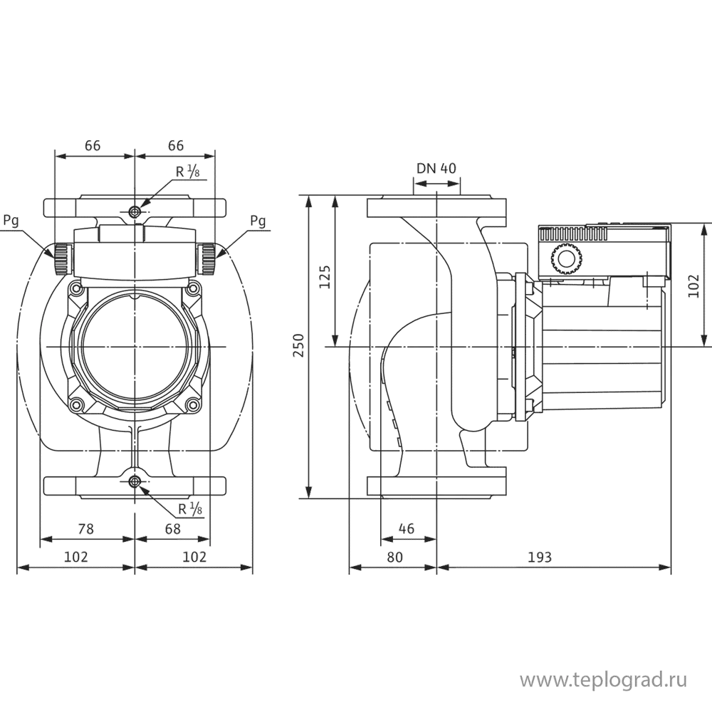 Циркуляционный насос Wilo TOP-S 40/7 EM PN6/10 1x230 Циркуляционный насос Wilo TOP-S 40/7 EM PN6/10 1x230