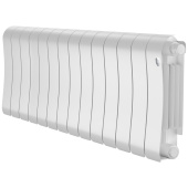 Биметаллический радиатор Royal Thermo Infinity 300 Bianco Traffico VR80 14 секций с нижним подключением