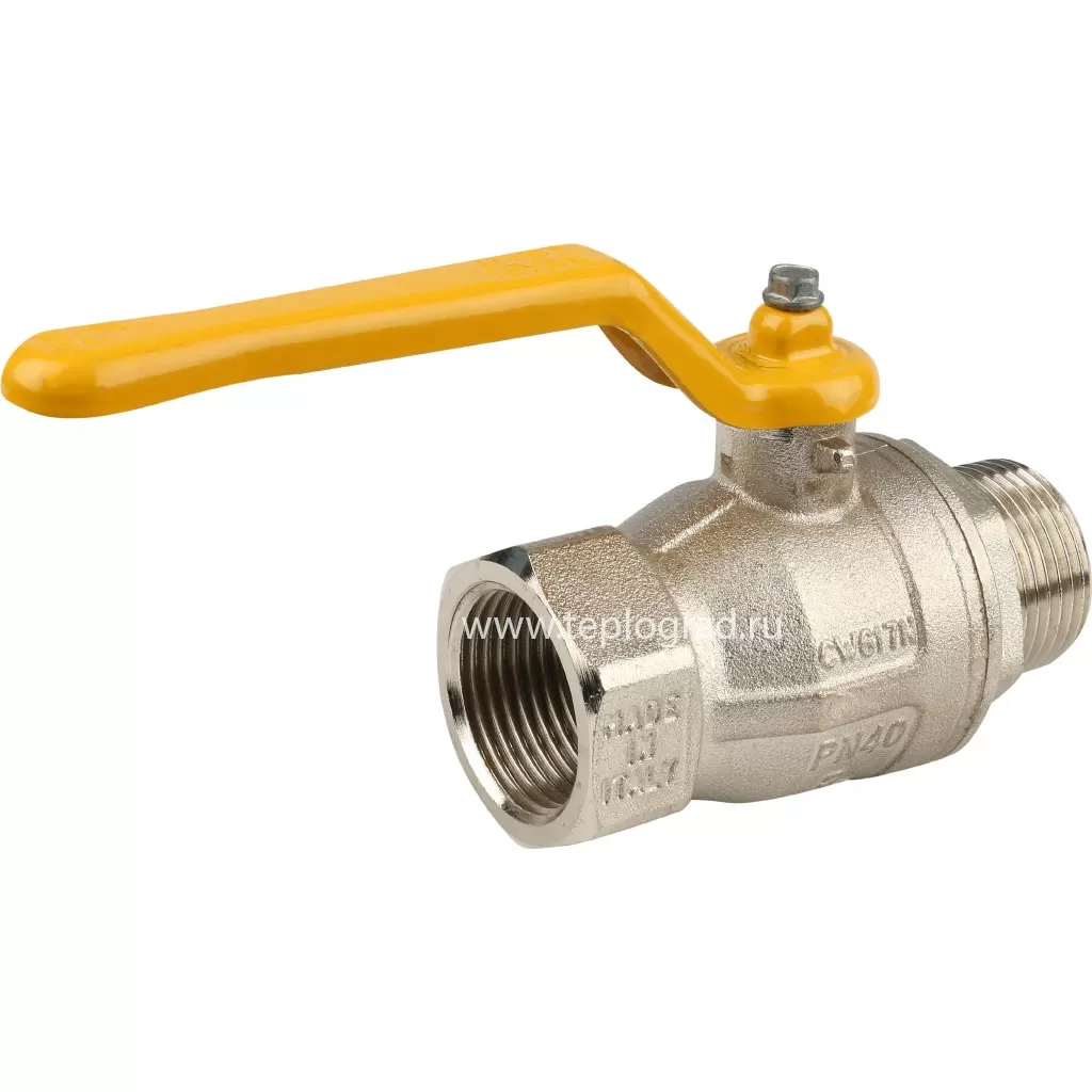 Кран шаровой для газа Itap LONDON 067 НВ 1, ручка рычаг