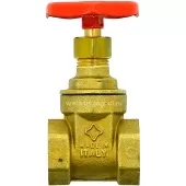 Задвижка клиновидная Uni-Fitt ВВ 1/2 латунная PN20