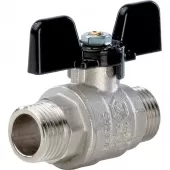 Шаровой кран Stout НР-НР 1/2 полнопроходной, ручка бабочка