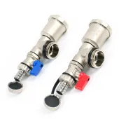 Концевой фитинг TIM 1 (тройник, воздухоотводчик, сливной кран) пара