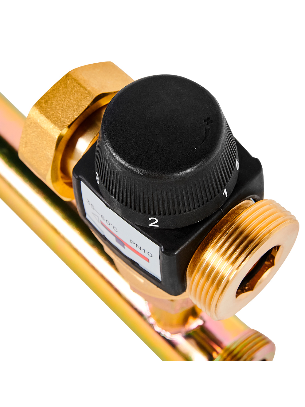 Насосная группа Rommer с термостатическим смесительным клапаном (35-60°С) 1 без насоса