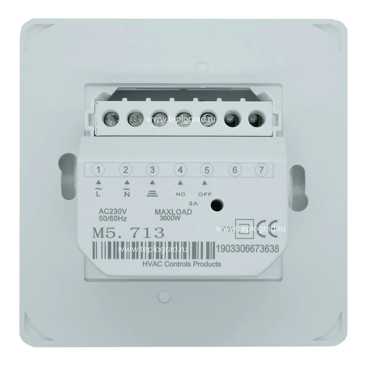 Комнатный термостат TIM M5.713 220В/3А