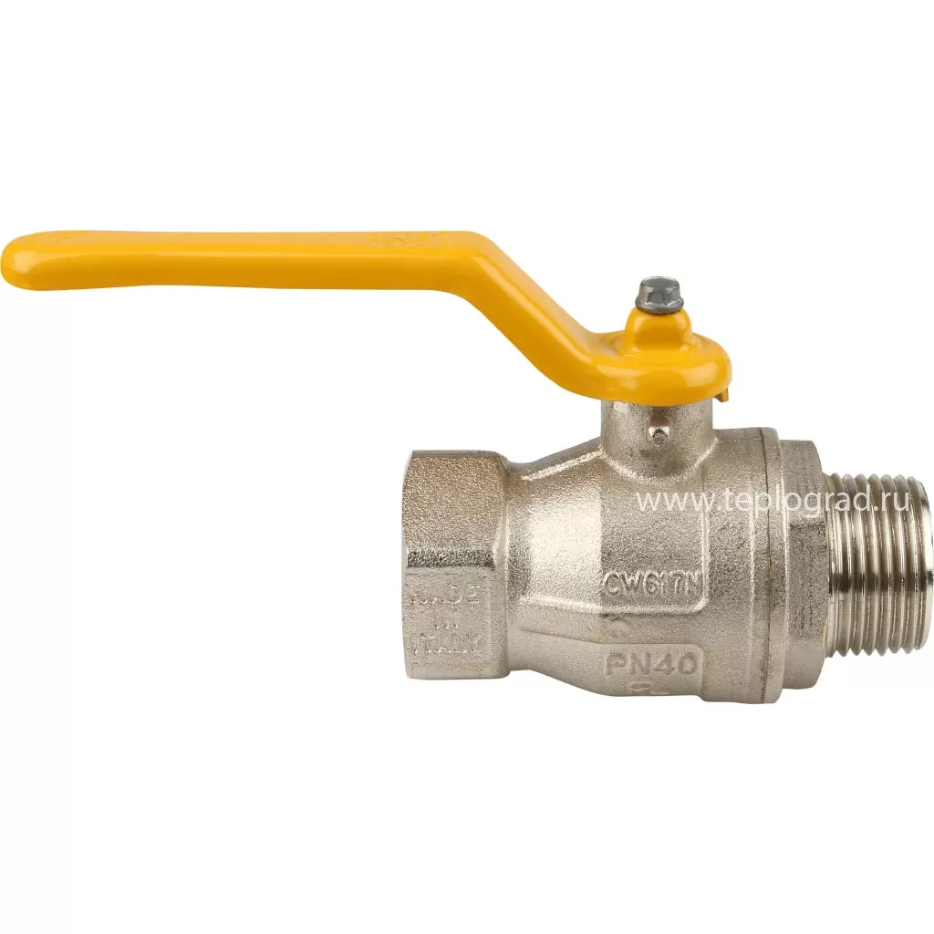 Кран шаровой для газа Itap LONDON 067 НВ 1, ручка рычаг