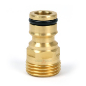 Штуцерный адаптер TIM 1/2 для быстросъема с наружной резьбой из латуни