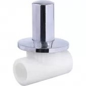 Вентиль c хромированной ручкой под штукатурку Kalde 25