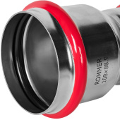 Муфта переходная 108х89 Rommer из нержавеющей стали прессовой