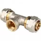 Тройник с внутренней резьбой винтовой Stout 3/4x26