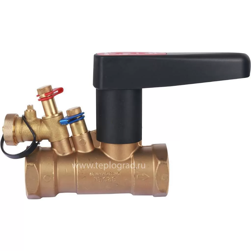 Балансировочный клапан Broen Venturi FODRV DN32 PN25 Kvs 13,2 с дренажем Балансировочный клапан Broen Venturi FODRV DN32 PN25 Kvs 13,2 с дренажем