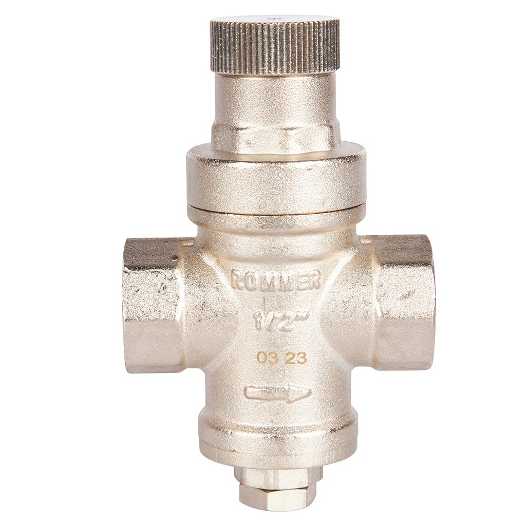 Редуктор давления Rommer 1/2 без выхода под манометр Редуктор давления Rommer 1/2 без выхода под манометр