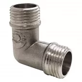 Угольник 3/4 НН никелированный Valfex