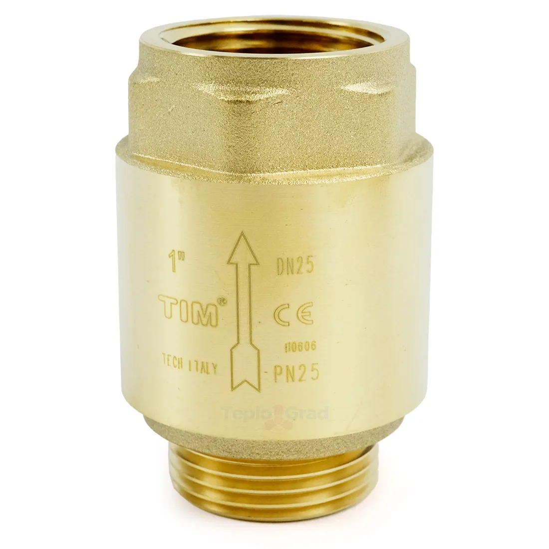 Обратный клапан TIM НВ 1 с латунным штоком Обратный клапан TIM НВ 1 с латунным штоком