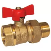 Шаровой кран Галлоп НР-ВР 3/4 с полусгоном, ручка бабочка, серия Стандарт 232