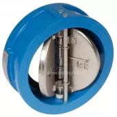 Клапан обратный Tecofi DN100 PN16 двухстворчатый межфланцевый