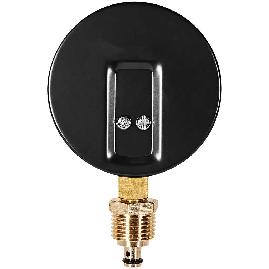 Термоманометр радиальный Stout 80 мм, 0-4 бар, 0-120C, подключение 1/2