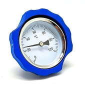 Термометр осевой Zeissler синий NG-01B для насосных групп