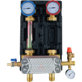 Насосная группа Rommer с теплообменником 28 пластин, без насоса