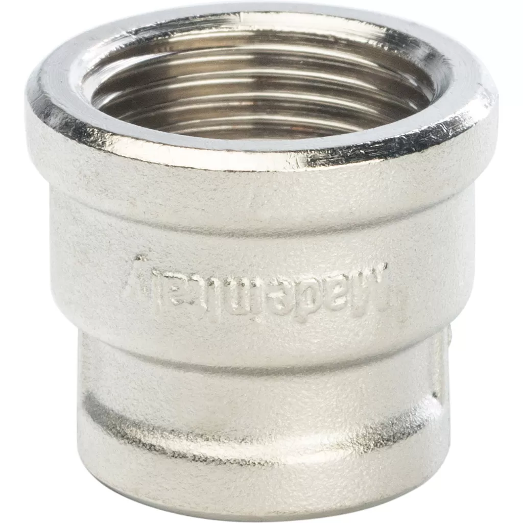 Муфта переходная 3/4x1/2 ВВ никелированная Stout