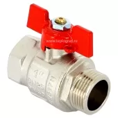 Кран шаровой Uni-fitt Etalon НВ 1, ручка бабочка