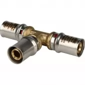 Тройник равнопроходной прессовой Stout 16 x 16 x 16