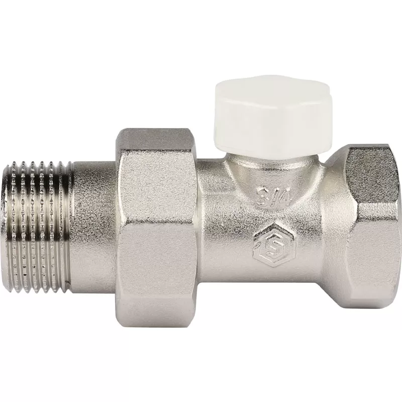 Клапан запорно-балансировочный прямой Stout 3/4 Клапан запорно-балансировочный прямой Stout 3/4