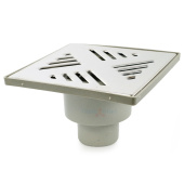 Трап вертикальный Valfex 150x150 с решеткой из нерж. стали