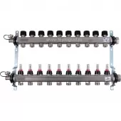 Коллектор Uponor Smart S на 10 выходов с расходомерами Коллектор Uponor Smart S на 10 выходов с расходомерами
