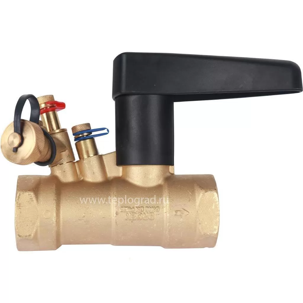 Балансировочный клапан Broen Venturi FODRV DN50 PN25 Kvs 36 с дренажем