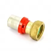 Пресс-соединение Tiemme прямое с накидной гайкой 16x1/2