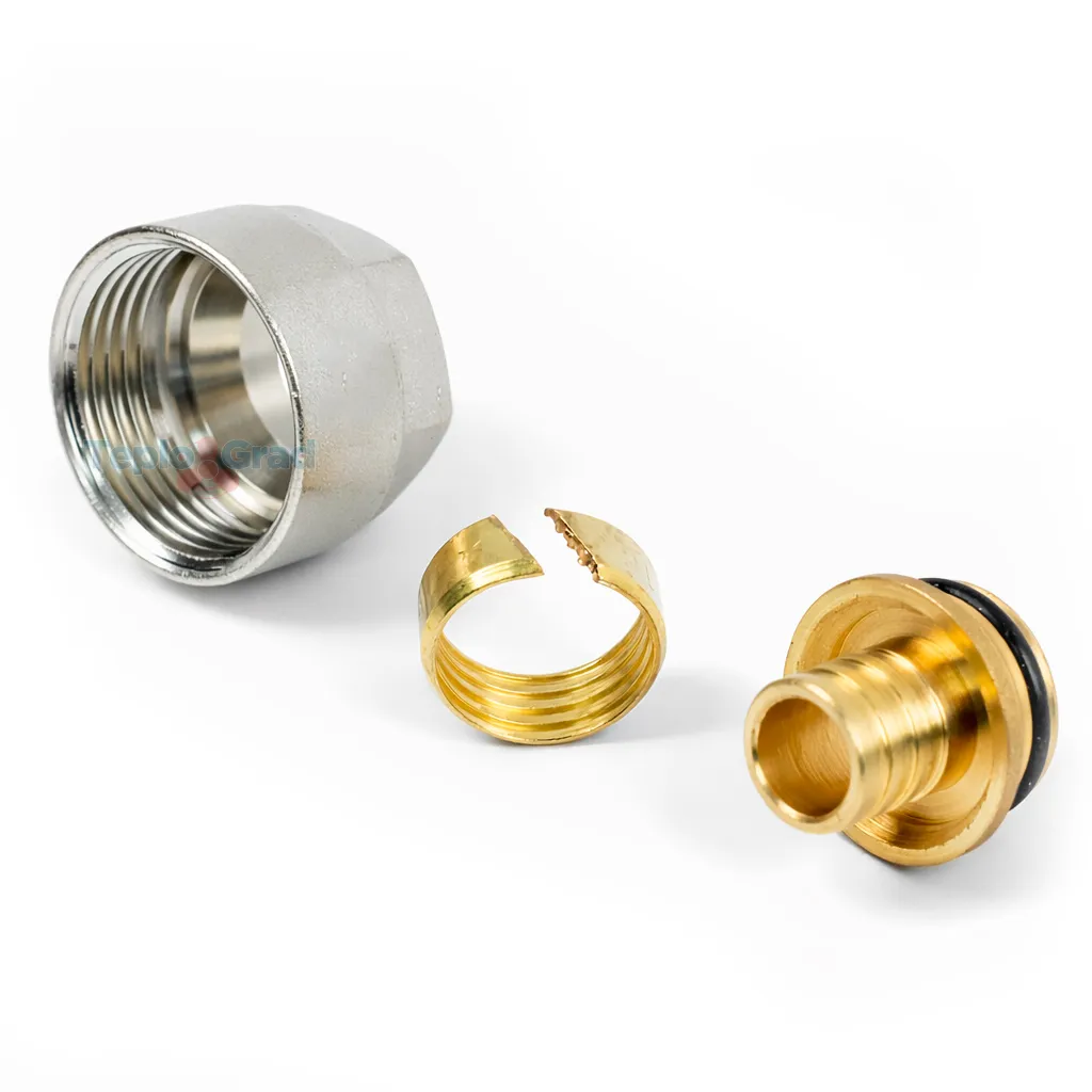 Резьбозажимное соединение TIM 16х2.0 - G 3/4" коллекторное для труб