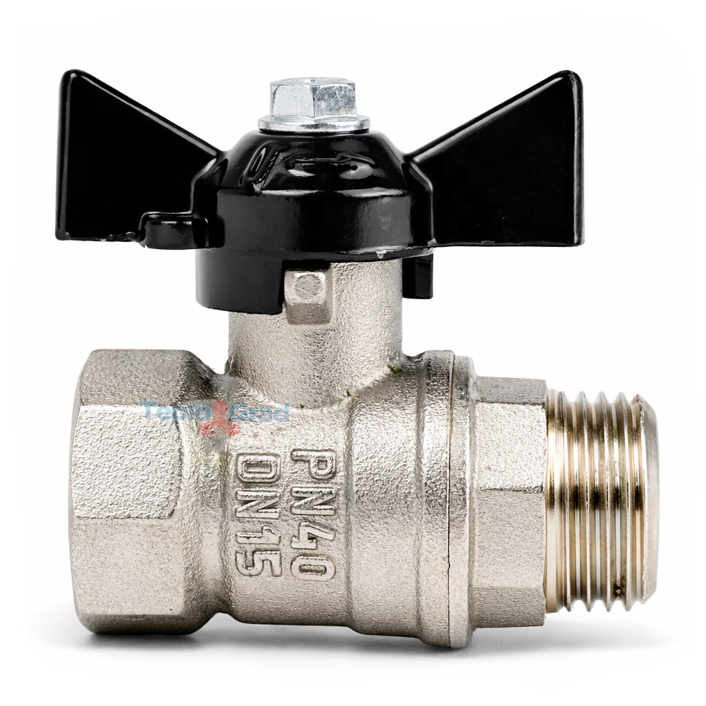 Кран шаровой Valfex DeltaPro НВ 1/2, ручка бабочка