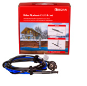 Греющий кабель Ридан Pipeheat-15, 330 Вт, 22 метров с вилкой