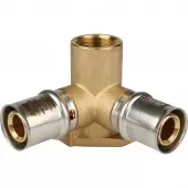 Пресс тройник с настенным креплением Stout 1/2 x 20 ВР