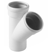 Тройник канализационный Valfex Prime 110x110/87° малошумный Тройник канализационный Valfex Prime 110x110/87° малошумный