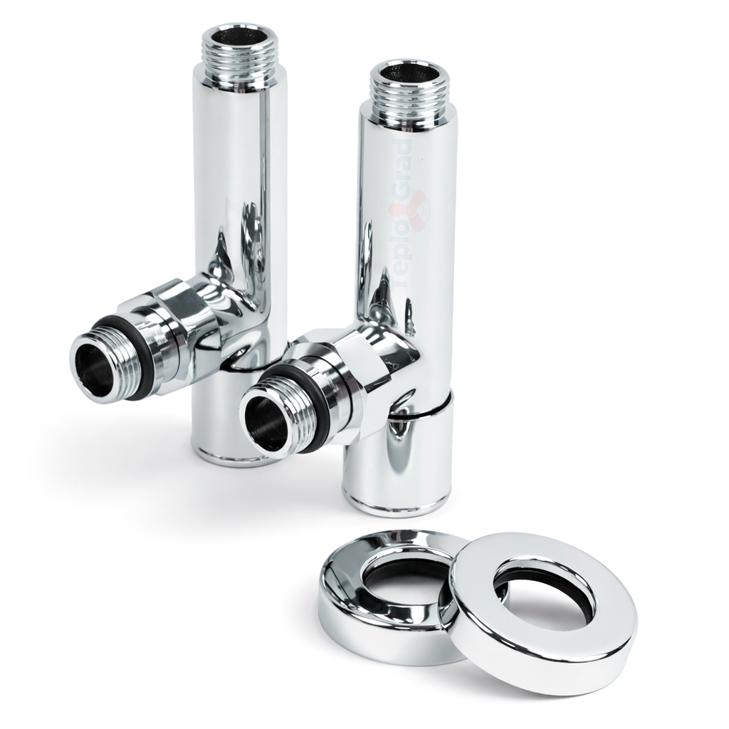 Вентиль угловой для полотенцесушителя (пара) TIM 1/2x1/2 НН