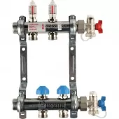 Коллектор РЕХАУ HKV-D на 2 контура с расходомерами Коллектор РЕХАУ HKV-D на 2 контура с расходомерами
