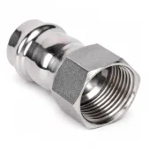 Пресс-соединитель ВР 22x1/2 TIM из нержавеющей стали