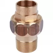 Сгон 22x3/4 ВП-НР Sanha 4341g самоуплотняющийся, бронза 143412234