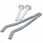 Комплект плоских кронштейнов с дюбелями 7,2x170мм, серебристые Royal Thermo